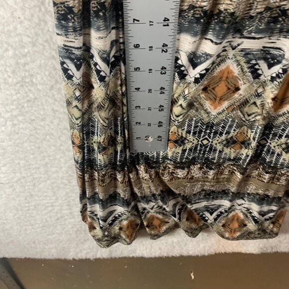 Mlle Gabrielle Women's Geometrical Pattern Cowl Neck Maxi Dress Multi Sz S 10061 - Picture 7 of 13